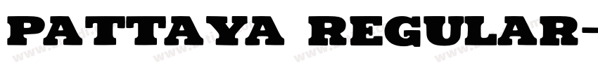 pattaya regular字体转换